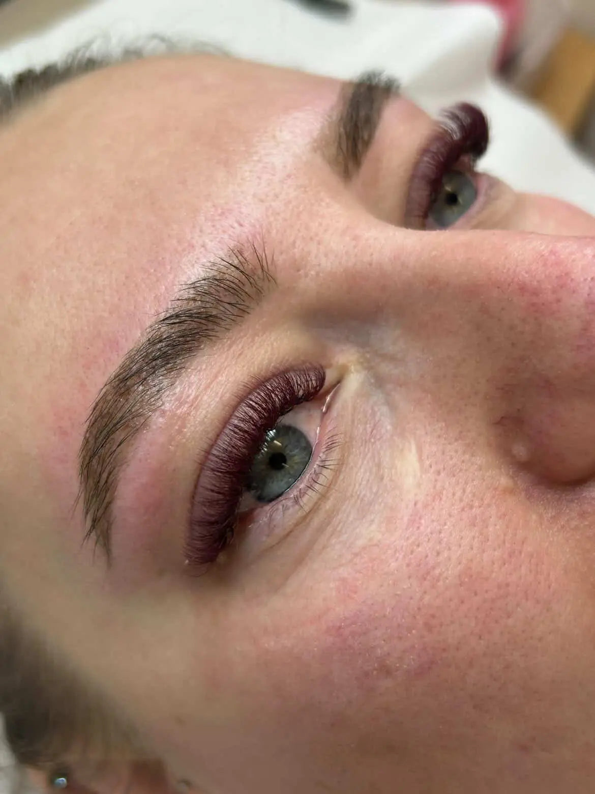 Burgundy Volume Eyelash Extensions Redberry