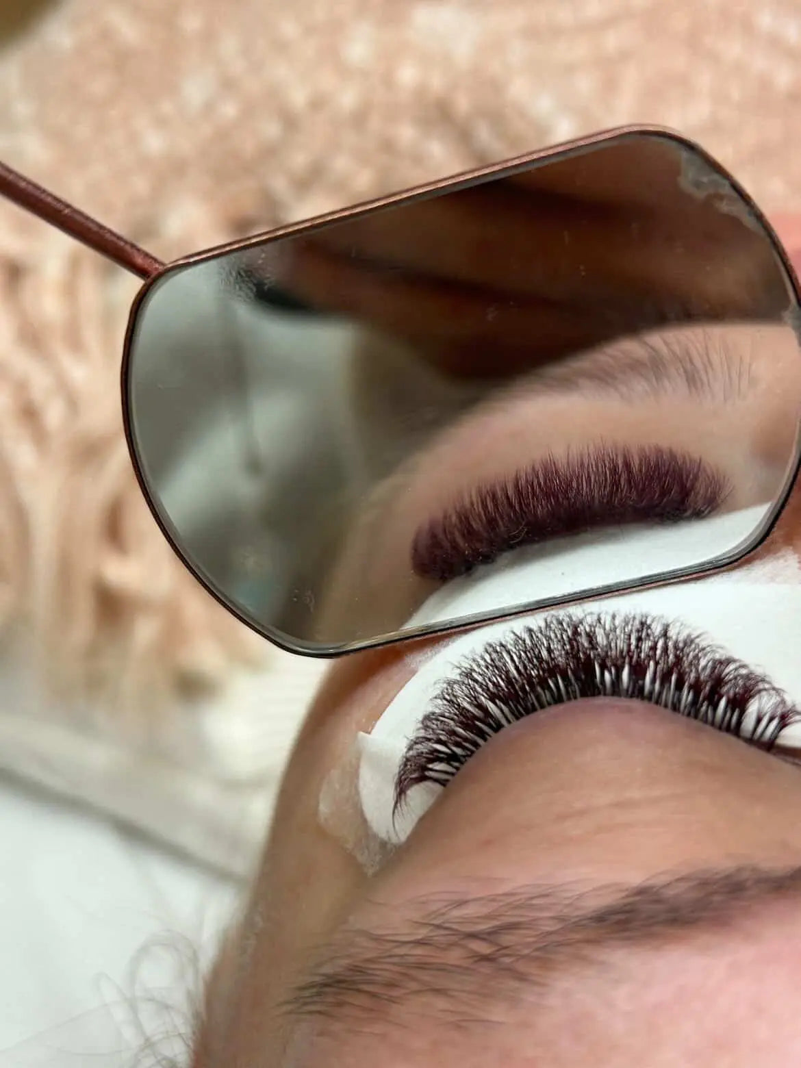 Burgundy Volume Eyelash Extensions Redberry