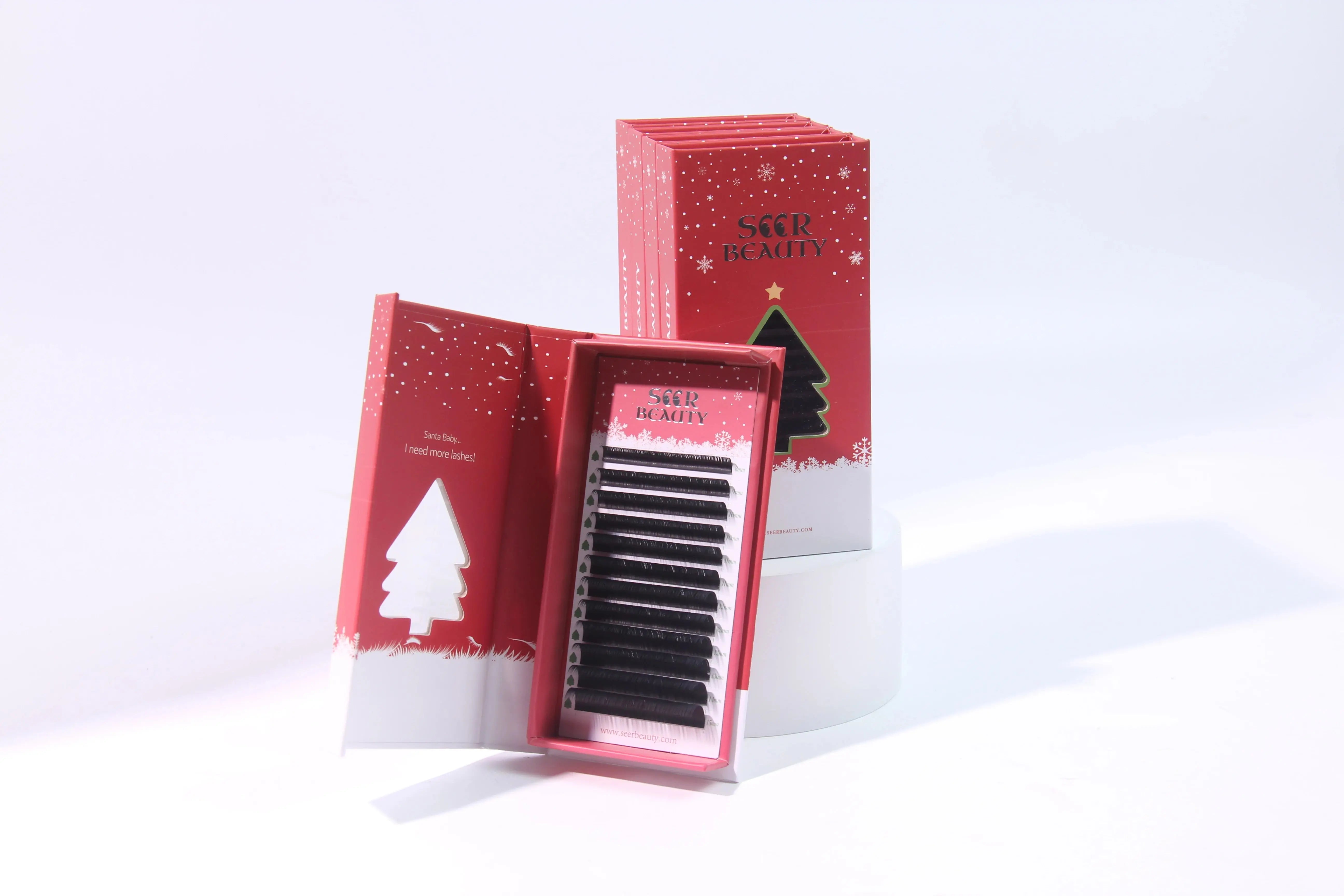 🎄 Christmas Lashes – Limited Edition (Mix 8–15mm) seerbeauty