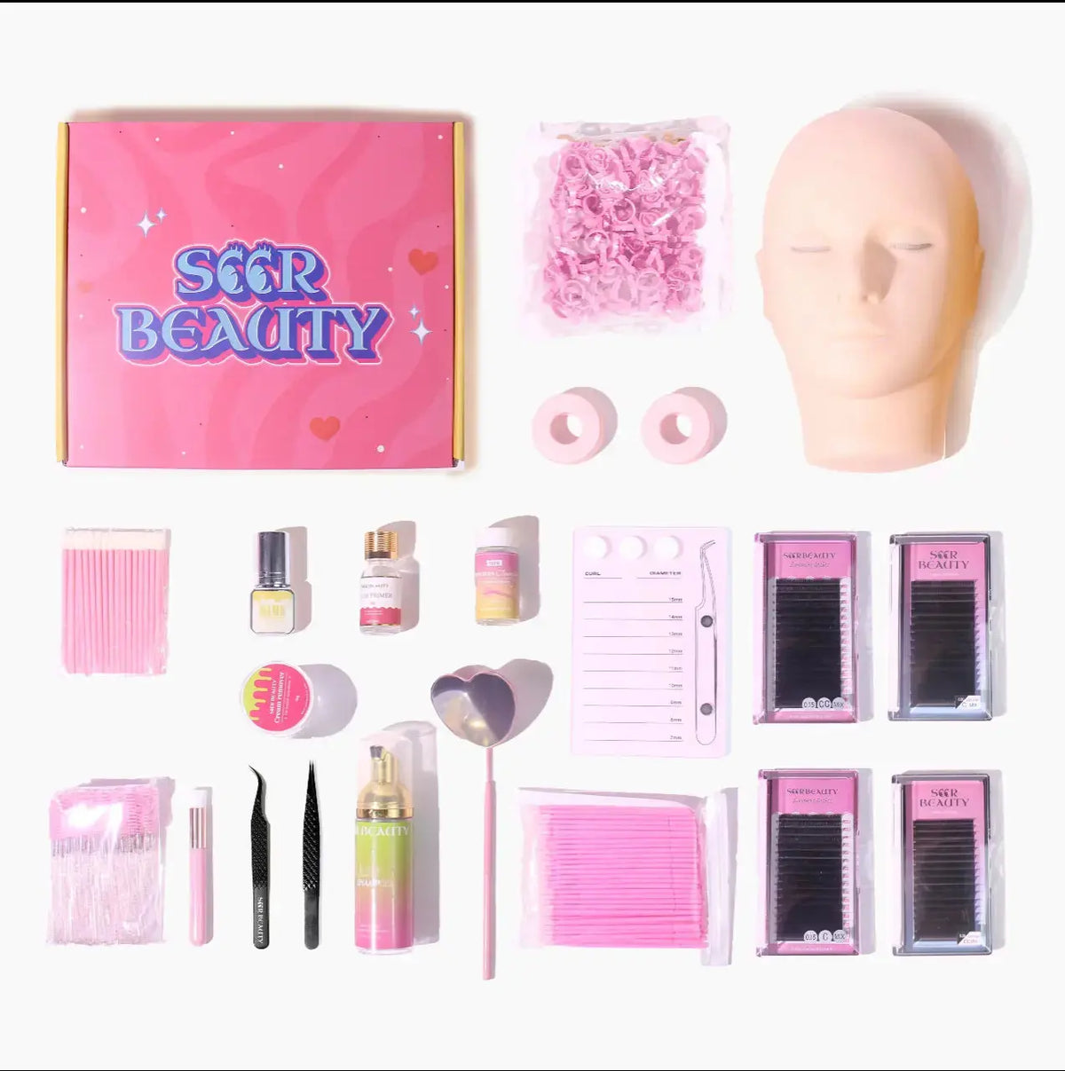 Lash Class Kit Example Classic Lash Training Kit โ Student Practice Set โ seerbeauty
