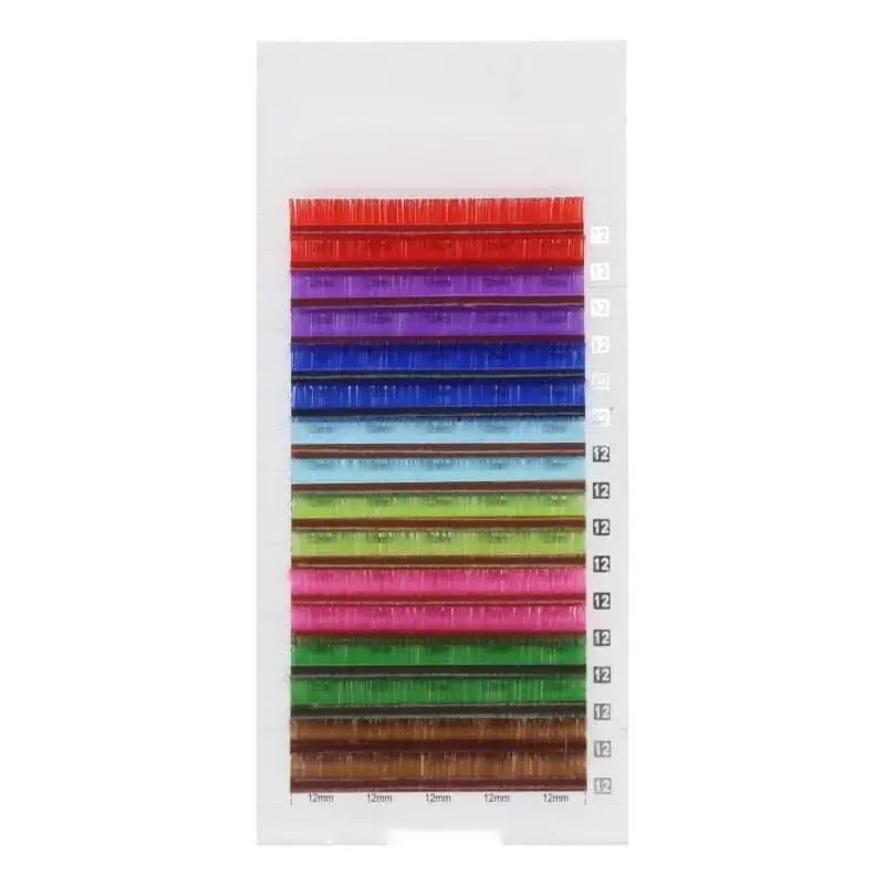 Coloured Lashes Extension 0.07mm Redberry