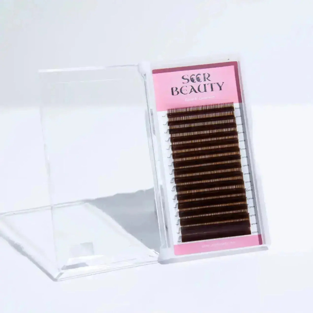 Dark Brown Eyelash Extensions seerbeauty