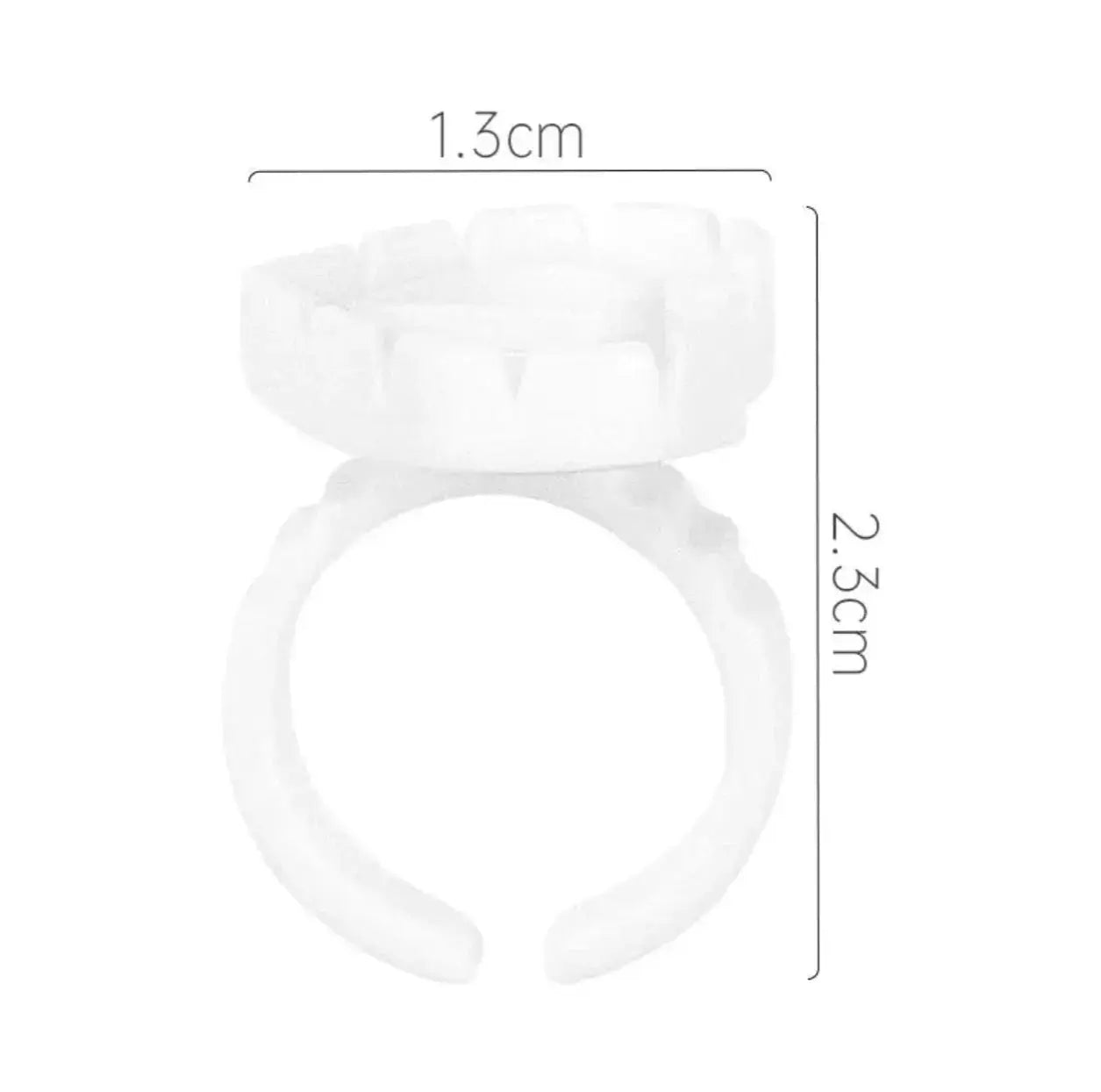 Double Heart-Shaped Blooming Glue Cup (100pieces/pack) seerbeauty