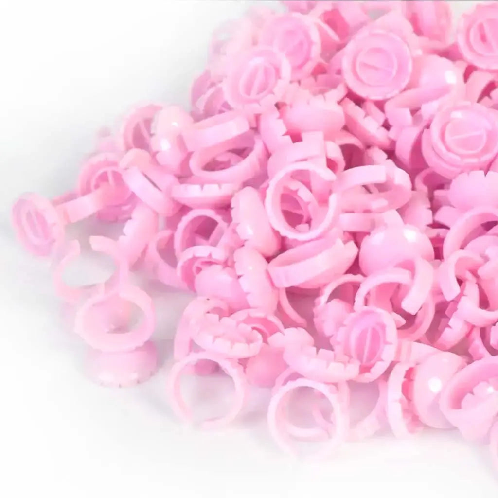 Flower Glue Ring (100 Pcs) seerbeauty