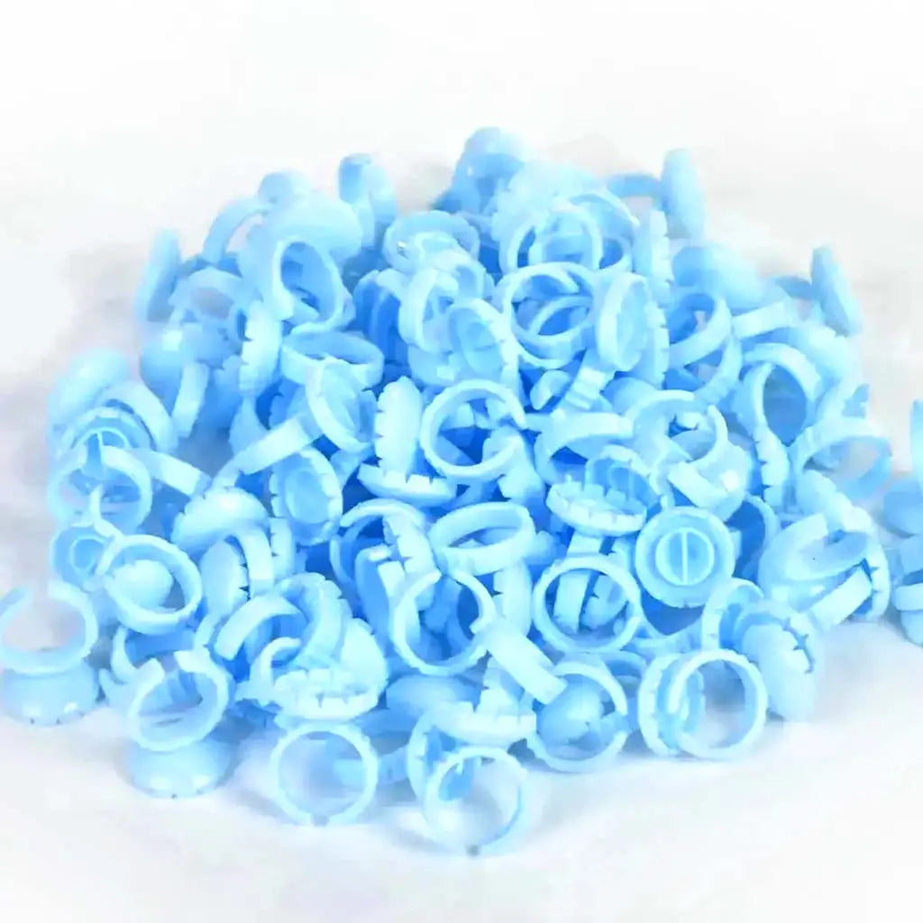 Flower Glue Ring (100 Pcs) seerbeauty