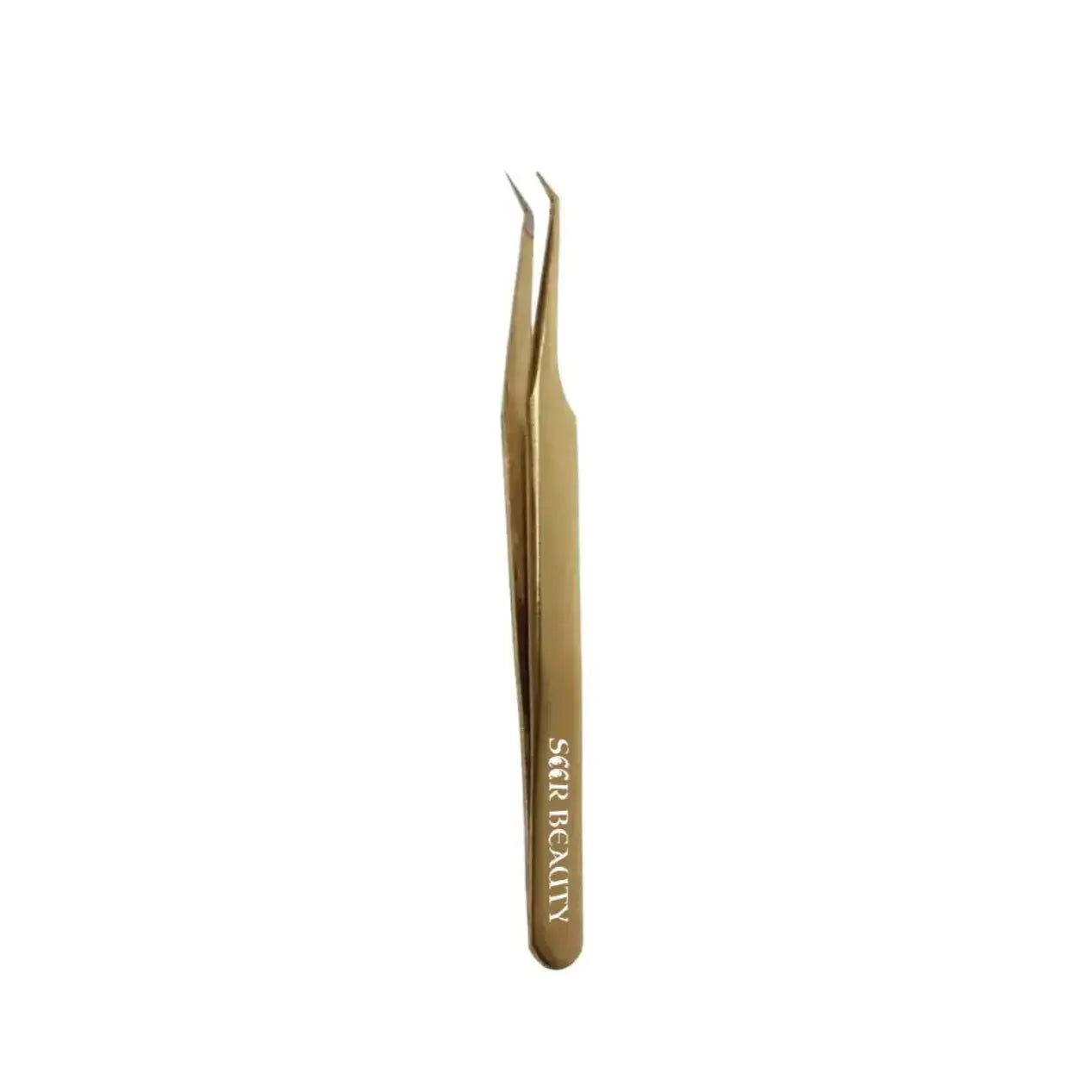 GSL-02 FIBER TIP GOLD TWEEZERS FOR EYELASH EXTENSION seerbeauty