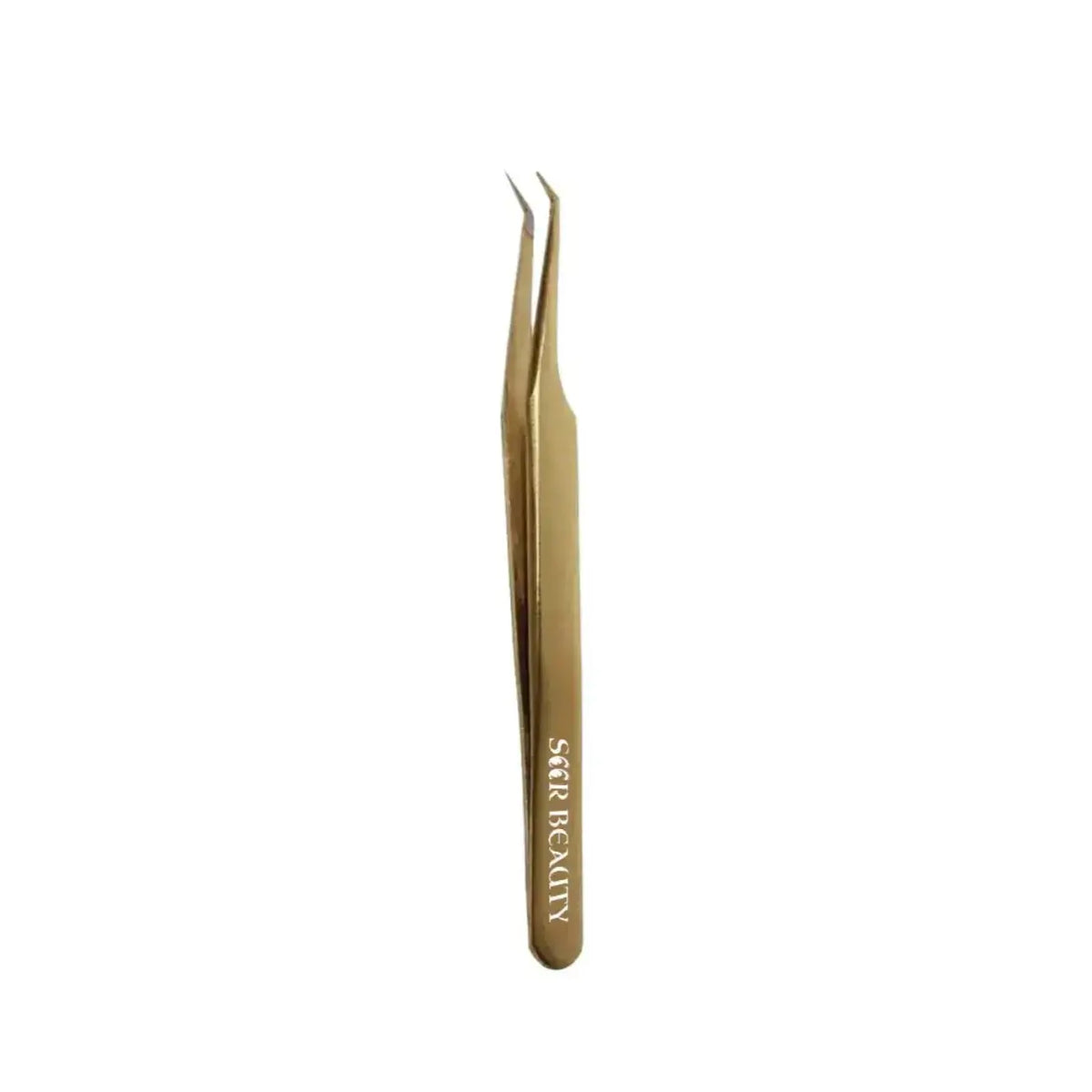 GSL-02 FIBER TIP GOLD TWEEZERS FOR EYELASH EXTENSION seerbeauty