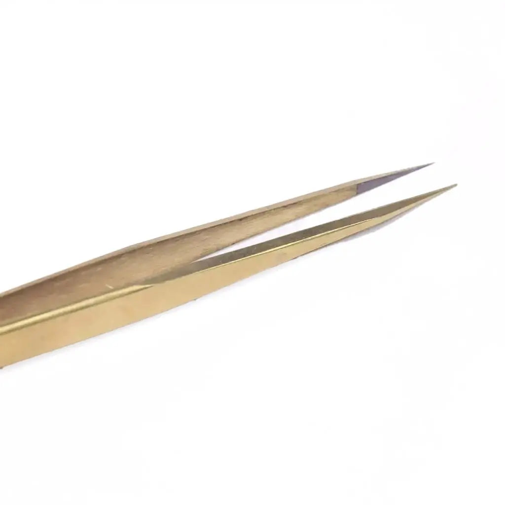 GSL-03 FIBER TIP GOLD TWEEZERS FOR EYELASH EXTENSION seerbeauty