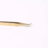 GSL-04 FIBER TIP GOLD TWEEZERS FOR EYELASH EXTENSION seerbeauty