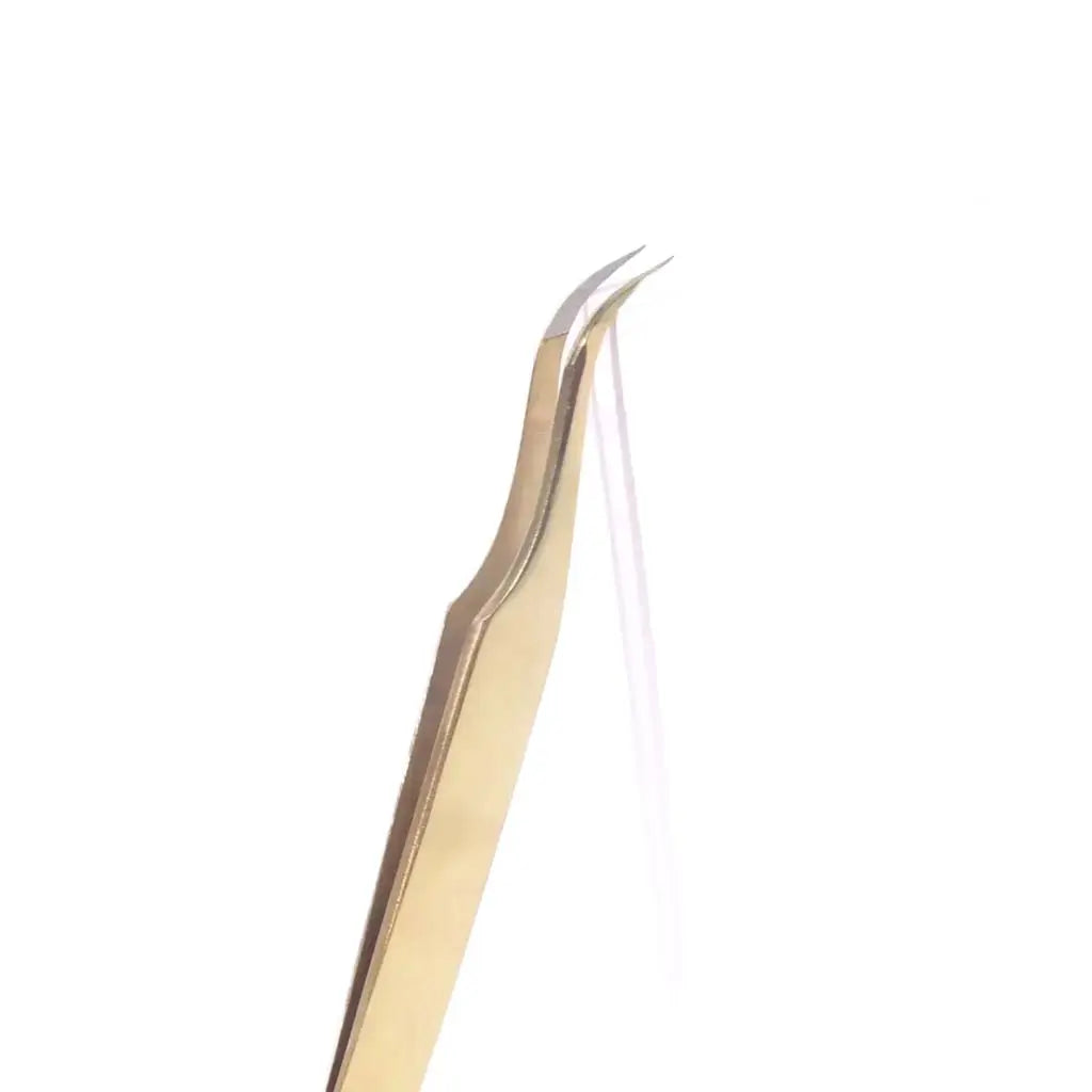 GSL-04 FIBER TIP GOLD TWEEZERS FOR EYELASH EXTENSION seerbeauty