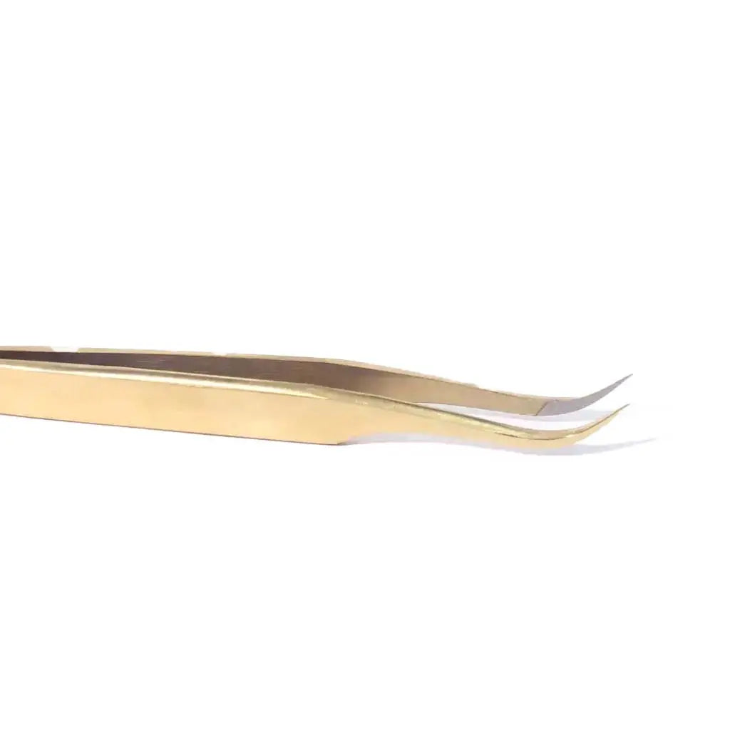 GSL-04 FIBER TIP GOLD TWEEZERS FOR EYELASH EXTENSION seerbeauty