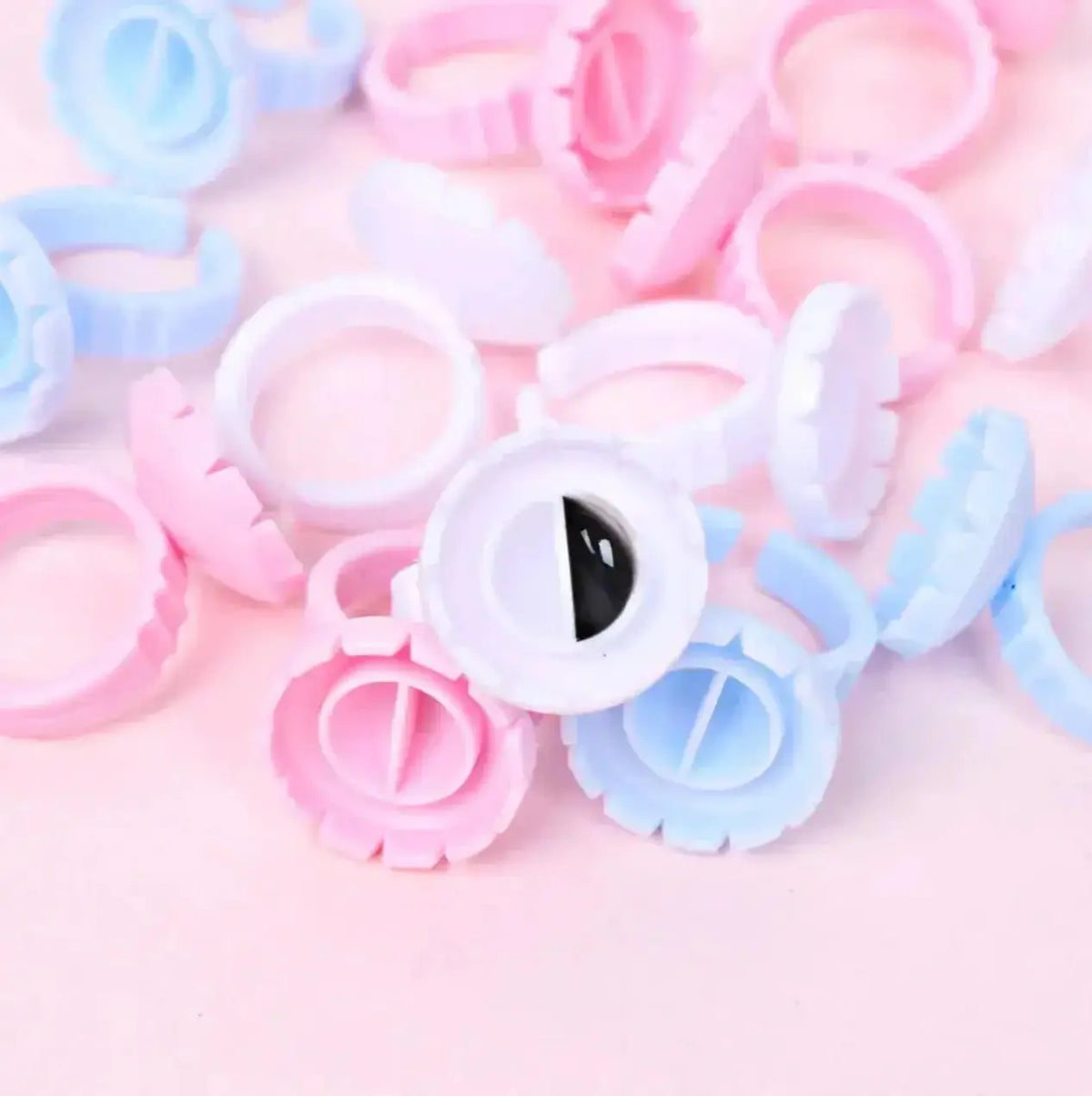 New Flower Glue Rings (100 pcs) seerbeauty