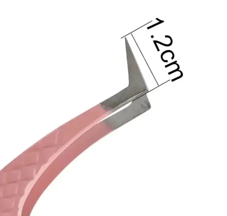 PINK-01 FIBER TIP Hammer Mega Tweezers seerbeauty