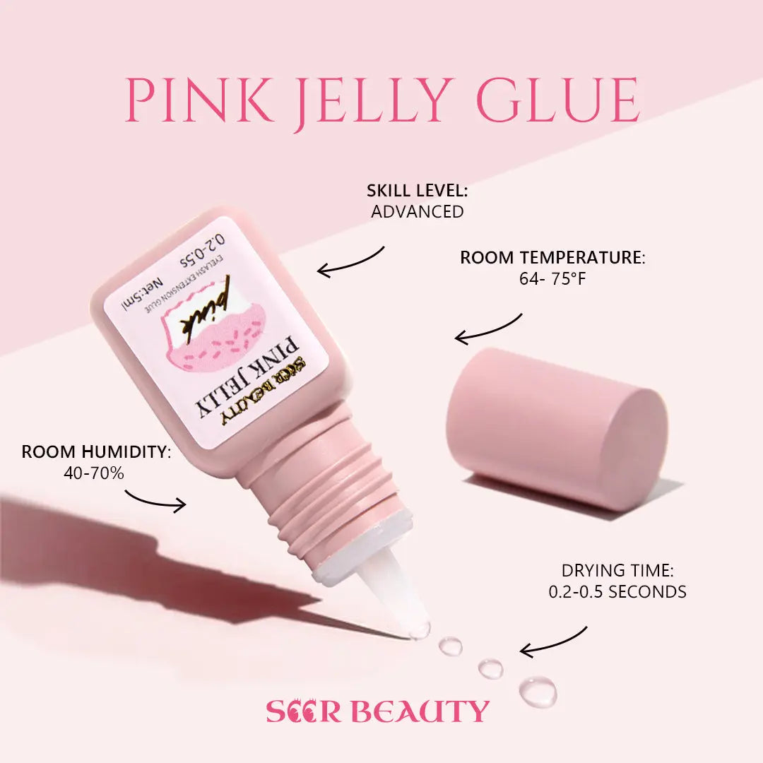 Pink Jelly Glue （0.2s-0.5s） seerbeauty
