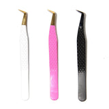 SW-02 Boot Fiber Tip Tweezers for Eyelash Extensions seerbeauty