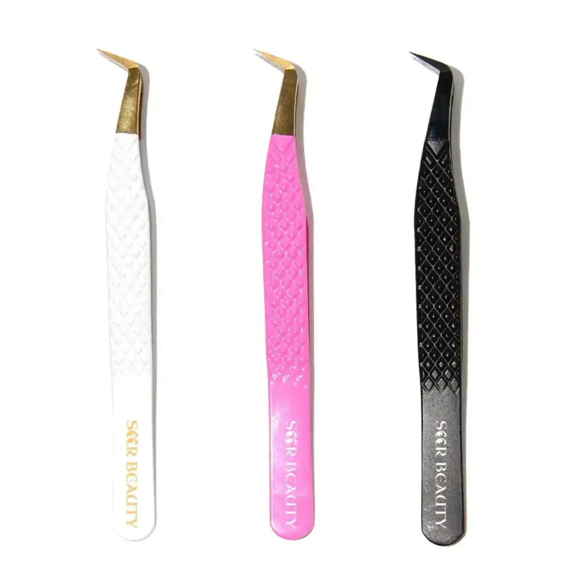 SW-02 Boot Fiber Tip Tweezers for Eyelash Extensions seerbeauty