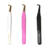 SW-03 90°-Degree Fiber Tip Tweezers for Eyelash Extensions seerbeauty