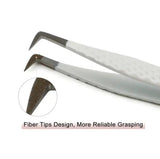 SW-03 90°-Degree Fiber Tip Tweezers for Eyelash Extensions seerbeauty