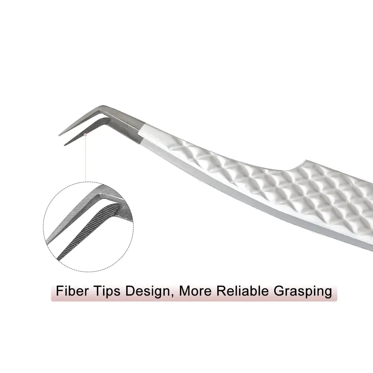 SW-04 45°-Degree Fiber Tip Tweezers for Eyelash Extensions seerbeauty