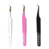 SW-04 45°-Degree Fiber Tip Tweezers for Eyelash Extensions seerbeauty
