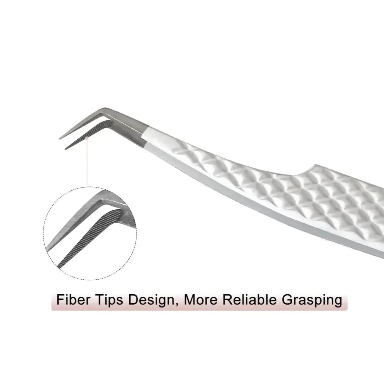 SW-04 45°-Degree Fiber Tip Tweezers for Eyelash Extensions seerbeauty