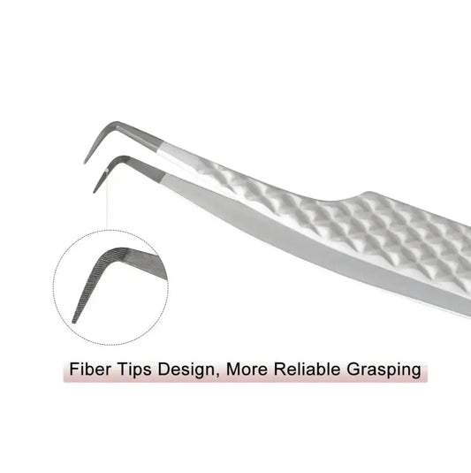 SW-05 90°-Degree Fiber Tip Tweezers for Eyelash Extensions seerbeauty