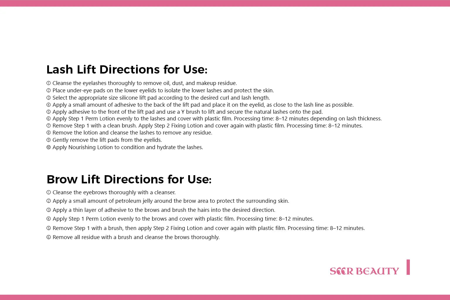 SeerBeauty Korean Lash Lift Kit (Cysteamine-Based) seerbeauty